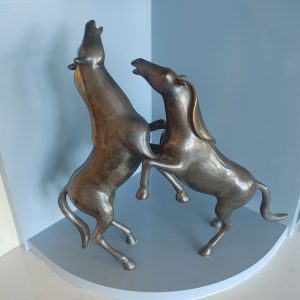 Loet Vanderveen “Horses, Fighting Stallions – Dynamic Limited Edition Bronze Sculpture