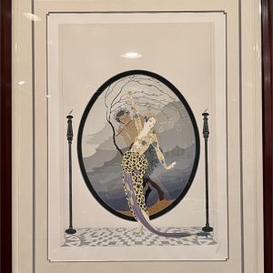 ERTE “Woman and Satyr” Signed Serigraph – RARE AP 11/50 – Large 38″ Framed