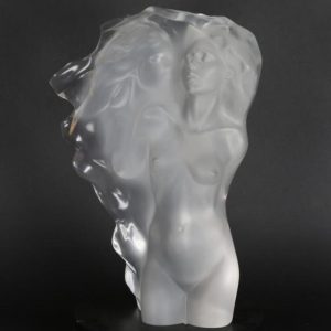 Frederick Hart (1943–1999) | Visitation | Ethereal Clear Acrylic Sculpture on Illuminated Base, Signed | Measures 20" x 14"