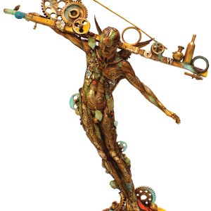 NANO LOPEZ "MAN BALANCE" (Large) - RARE Limited Edition Bronze Sculpture (#60/120)