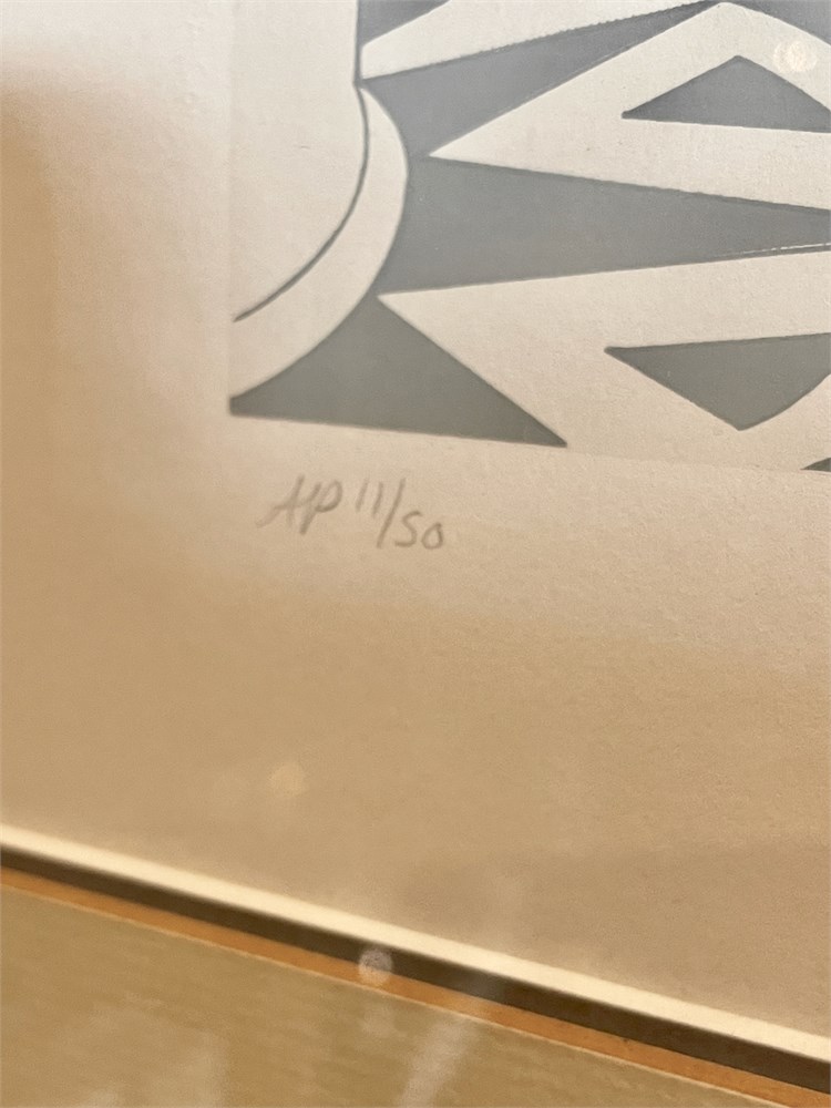 ERTE “Woman and Satyr” Signed Serigraph – RARE AP 11/50 – Large 38″ Framed - Image 2