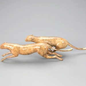 Velocity in Bronze: Loet Vanderveen's 'Cheetahs Running'