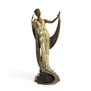 RARE ERTE Bronze “LA COQUETTE” (1986) - Signed #203/375 - 18.25” Fine Art Acquisitions