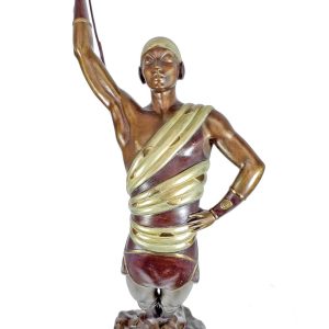 Erte 'Le Danseur' Bronze Art Deco Sculpture H.C. w/ COA signed by Artist