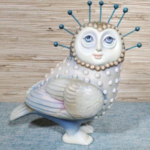 Rare Sergio Bustamante Limited Edition Ceramic Owl - Signed & Numbered #60/100 - Masterpiece of Mexican Magic Realism