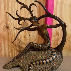 Monumental 28.5" Erté Bronze 'The Hunting' - Seven Arts London - Pristine w/ COA)