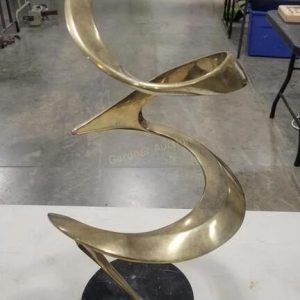 Bob Bennett: Modernist Abstract Bronze – 25" Limited Edition (#12/150, 1984)