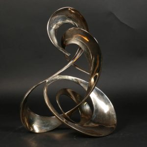 Bob Bennett: "Courtship" – Modernist Abstract Bronze (#86/100, 1989)