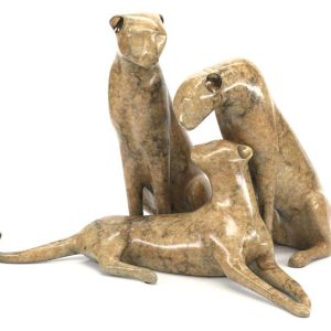 Loet Vanderveen: “Cheetah Family” (#123/750) – Deluxe Marbled Caramel Patina