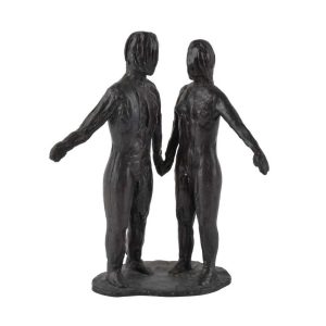 "Adam and Eve" – A Museum-Provenanced Bronze Study by Larry Mohr (1991)