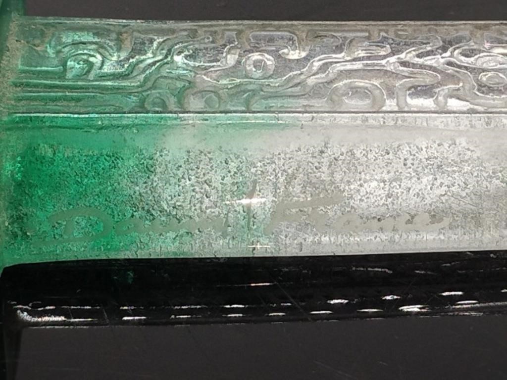 Signed Daum France Crystal "Chevaux De Marly" Dagger (Circa 1970) - Image 9