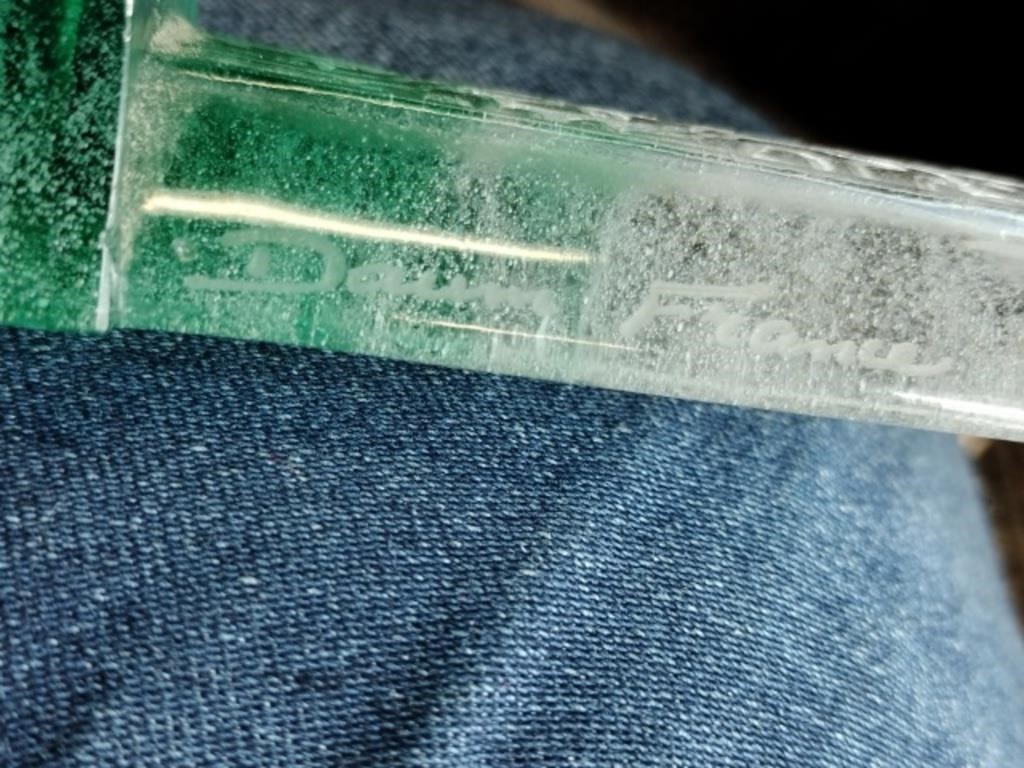 Signed Daum France Crystal "Chevaux De Marly" Dagger (Circa 1970) - Image 10